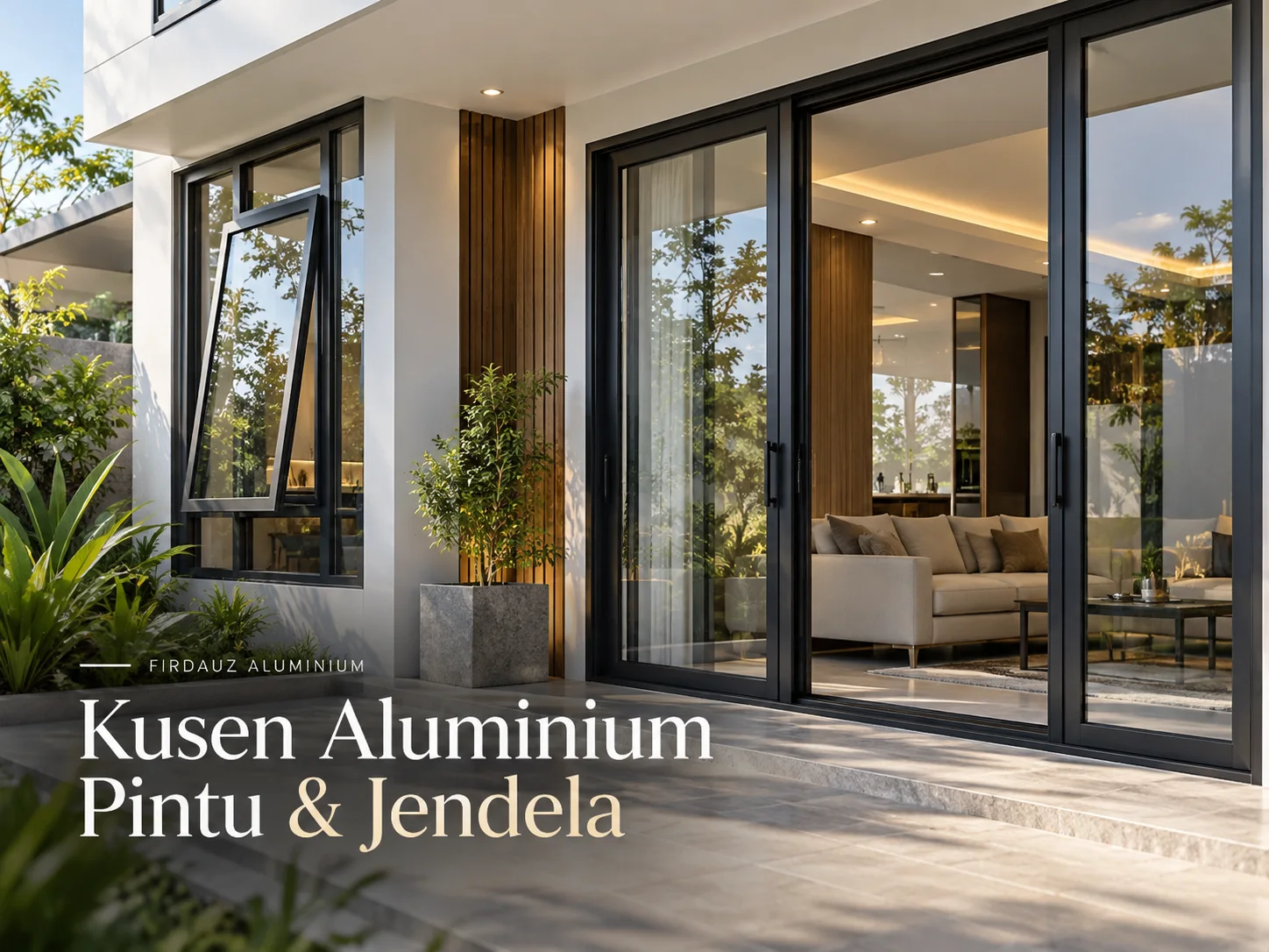Referensi kusen aluminium untuk pintu dan jendela modern