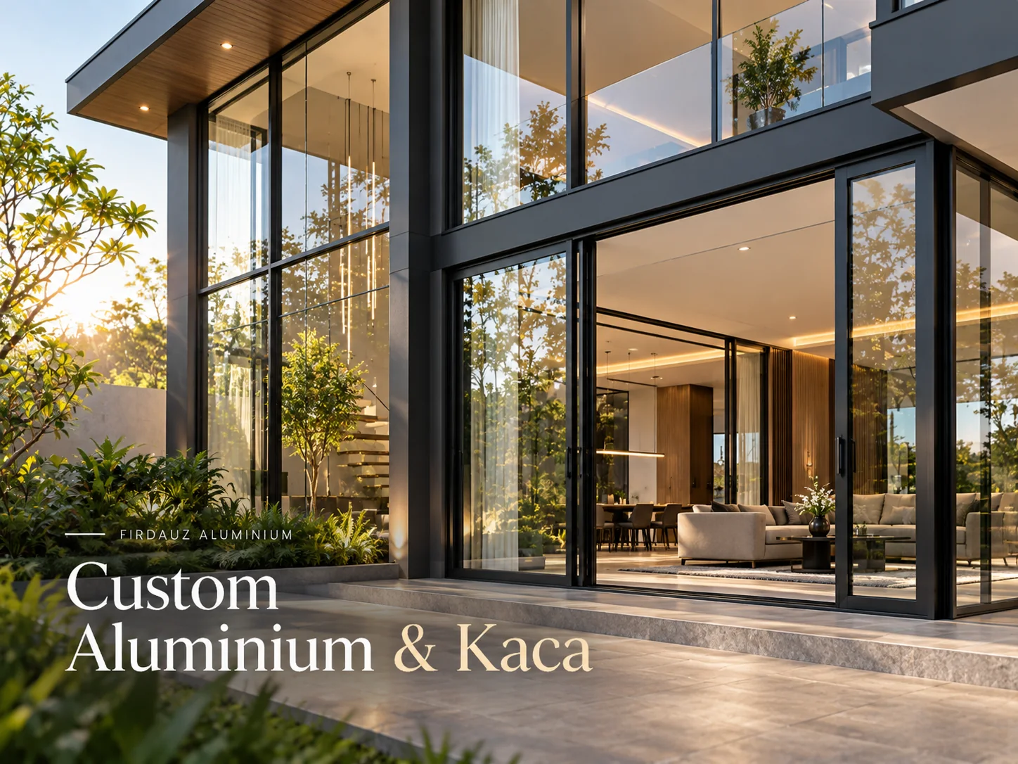 Referensi pembuatan aluminium dan kaca sesuai desain custom